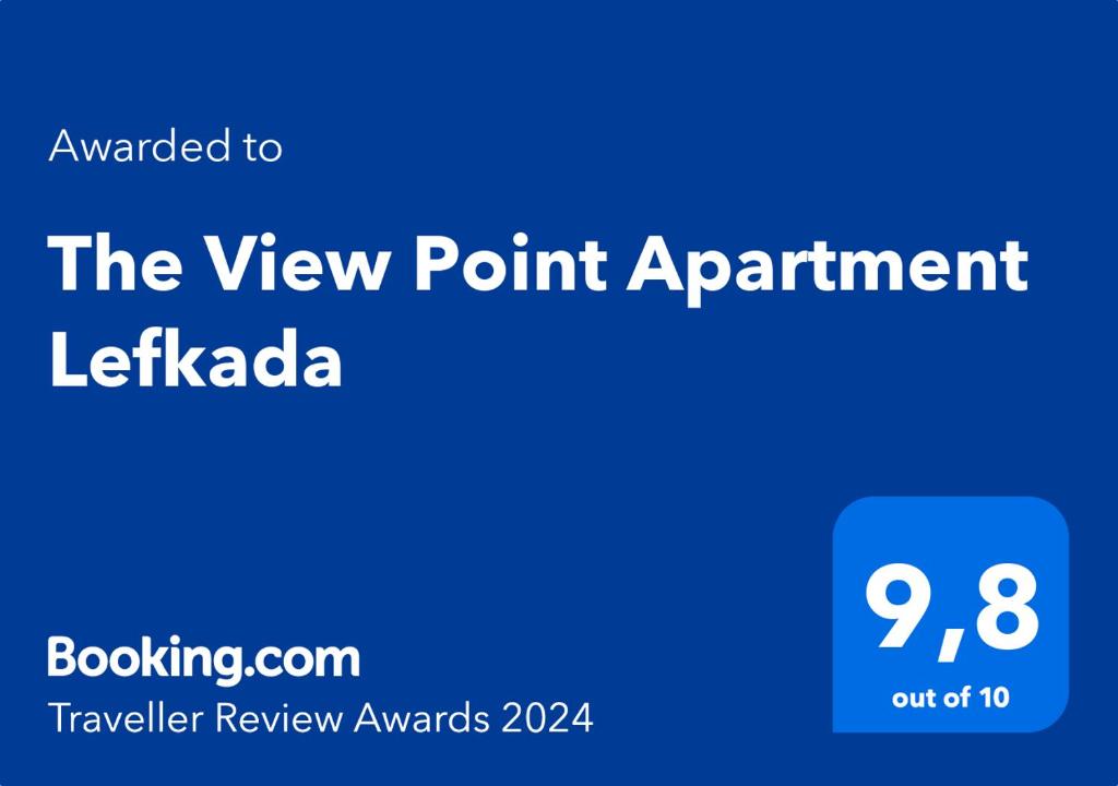 Certifikát, hodnocení, plakát nebo jiný dokument vystavený v ubytování The View Point Apartment Lefkada