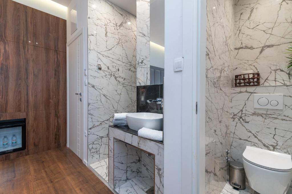 Koupelna v ubytování Antares Luxury Rooms
