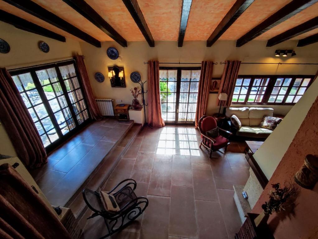Posezení v ubytování Casa la Coma