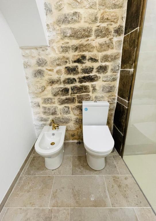 Koupelna v ubytování Casa Scribano