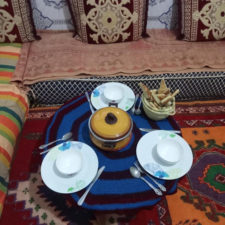 Posezení v ubytování Dar Brahim Resto Beds