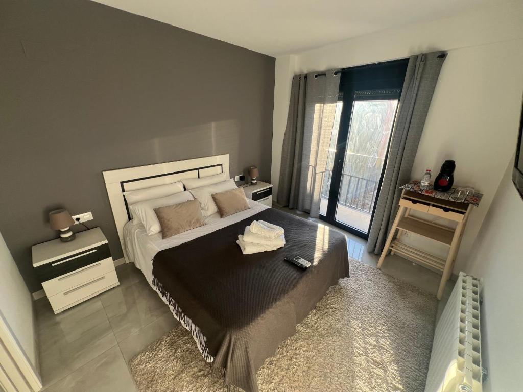 Postel nebo postele na pokoji v ubytování Veronica Center Room