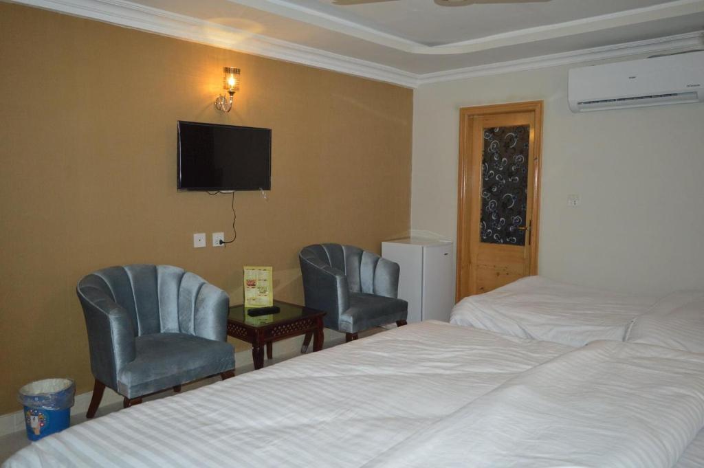 TV a/nebo společenská místnost v ubytování swat view hotel