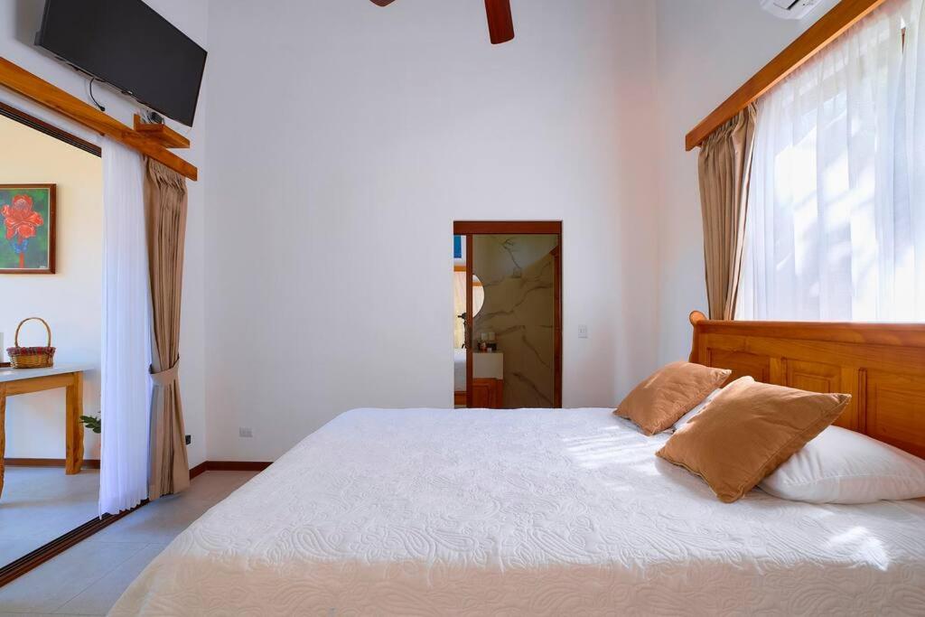 Postel nebo postele na pokoji v ubytování Casa Jeffrey - Beach Escape, Stunning views, Private Pool Steps to Ocean