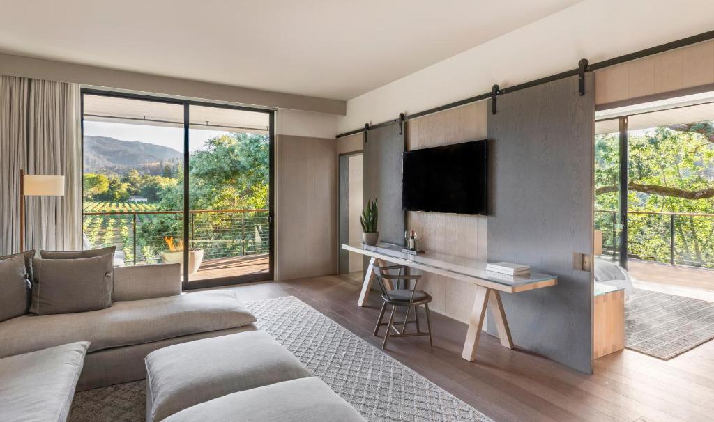 Alila Napa Valley, a Hyatt Resort - Junior King Suite Met Uitzicht Op Wijngaard