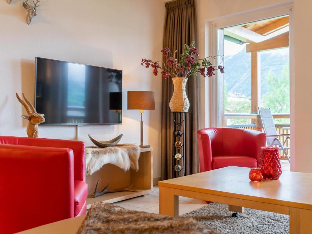 Televízia a/alebo spoločenská miestnosť v ubytovaní Style Apartment Kaprun - Top 9 - By Villa for You