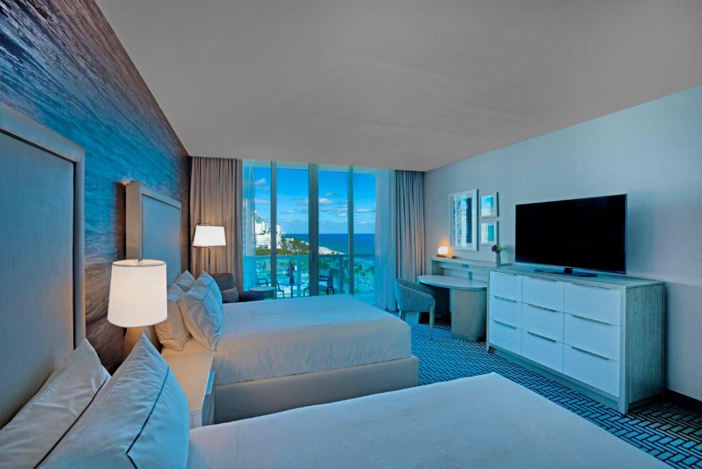 Hotel Maren Fort Lauderdale Beach, Curio Collection By Hilton - Sala De Reina Con Dos Camas Queen Y Balcón - Vista Al Mar