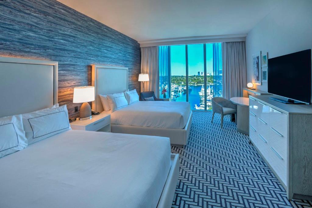 Hotel Maren Fort Lauderdale Beach, Curio Collection By Hilton - Habitación Queen Con Dos Camas Queen - Marina View