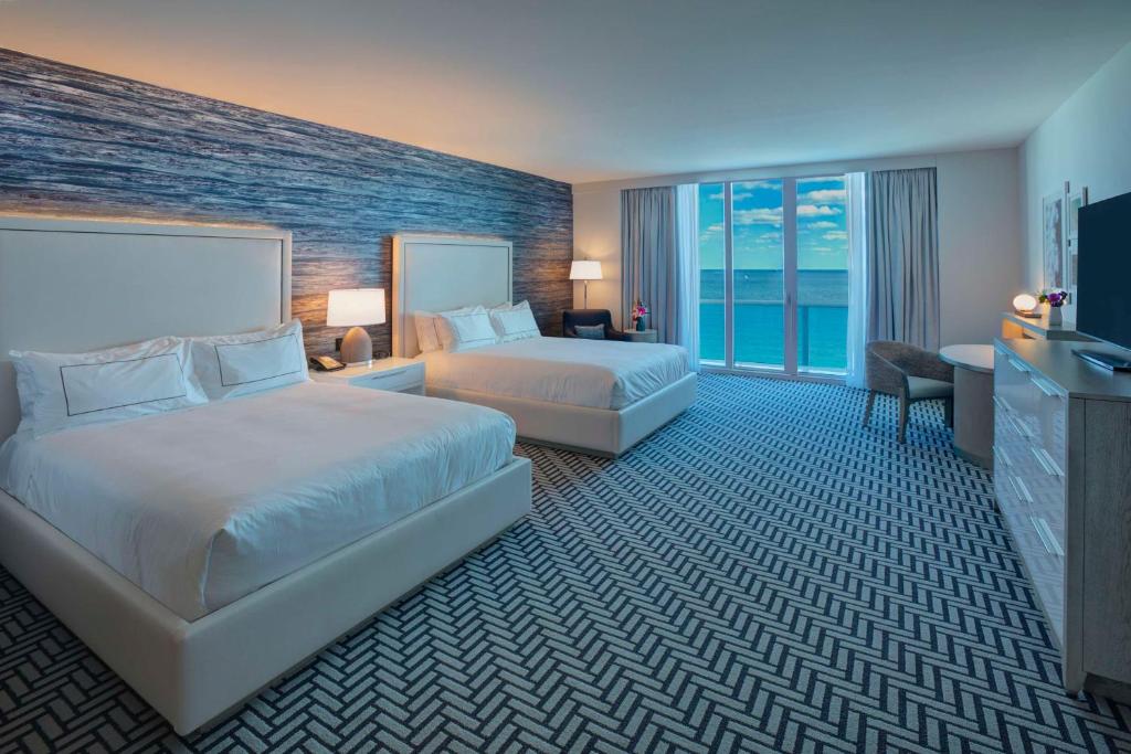 Hotel Maren Fort Lauderdale Beach, Curio Collection By Hilton - Sala De Reina Premium Con Dos Camas Queen Y Balcón - Frente Al Mar