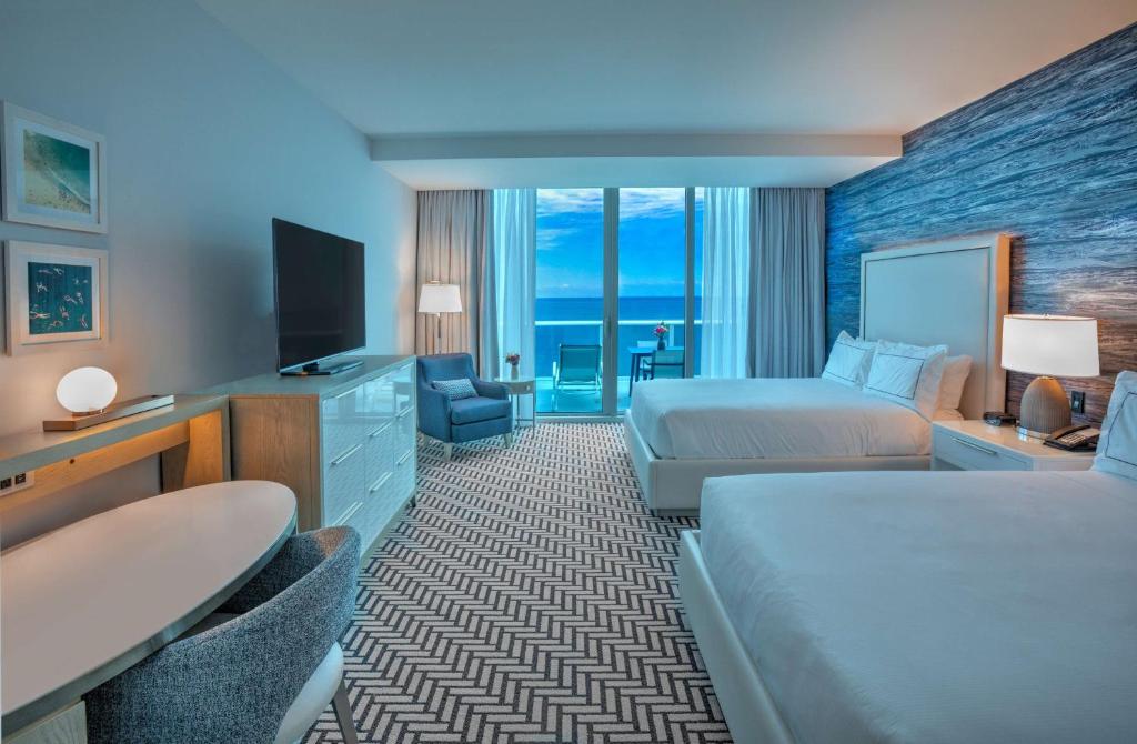 Hotel Maren Fort Lauderdale Beach, Curio Collection By Hilton - Sala De Reina Con Dos Camas Queen Y Balcón - Frente Al Mar