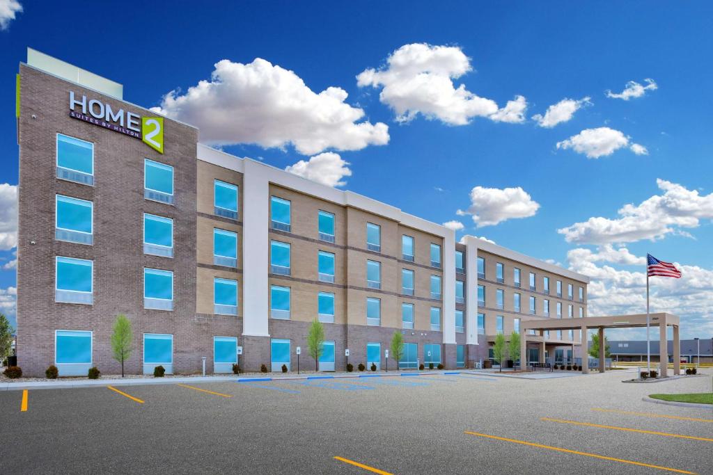 a rendering of a hotel with a building at Home2 Suites By Hilton Saginaw, Mi in Saginaw