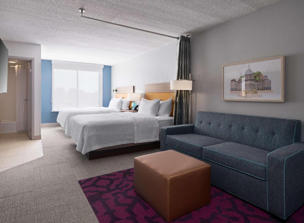 Home2 Suites by Hilton Indianapolis - Keystone Crossing - Studio Suite Mit Zwei Queensize -Betten