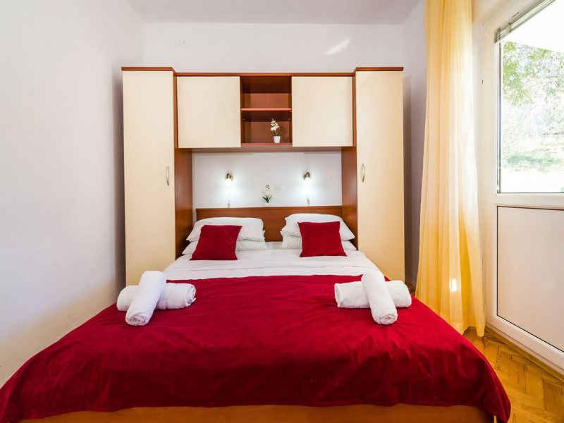 Posteľ alebo postele v izbe v ubytovaní Holiday home in Jasenice 33303