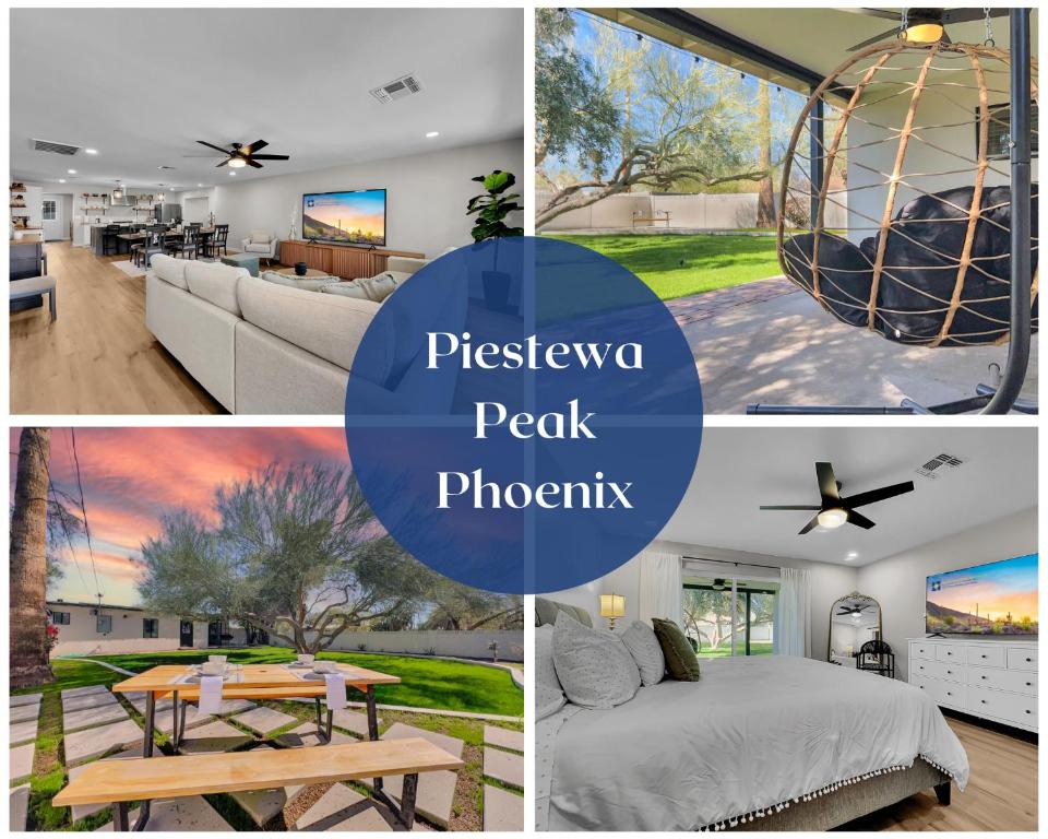 a collage of photos of a house at 20th Phoenix home in Phoenix