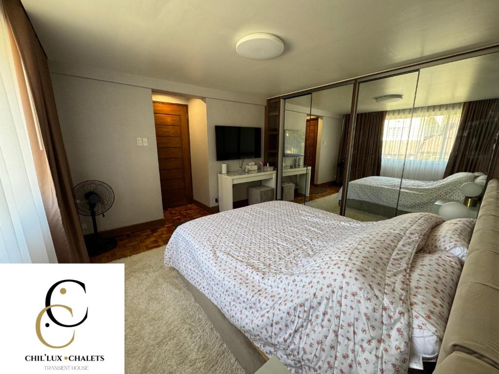 Postel nebo postele na pokoji v ubytování Chil'ux Chalets