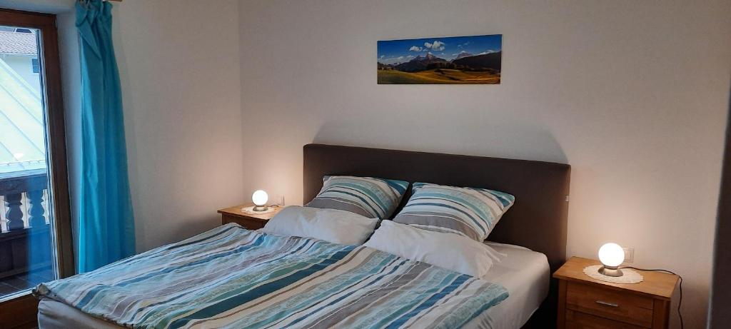 Postel nebo postele na pokoji v ubytování Haus Bergfreund