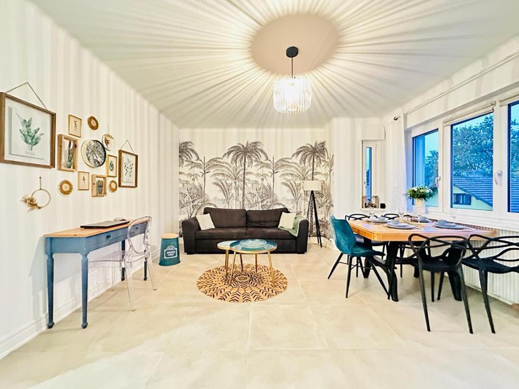 Χώρος καθιστικού στο Appartement de charme proche de Colmar