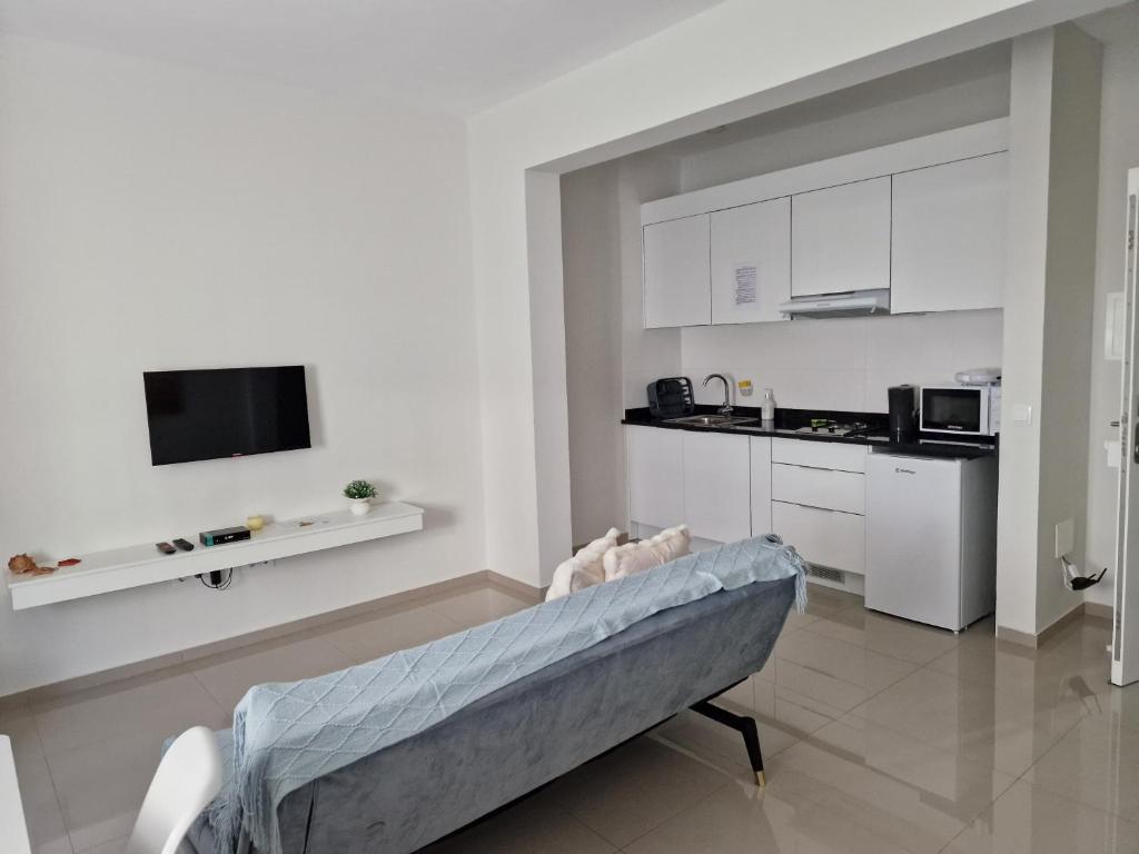 Η κουζίνα ή μικρή κουζίνα στο Apartamentos Beira-Mar