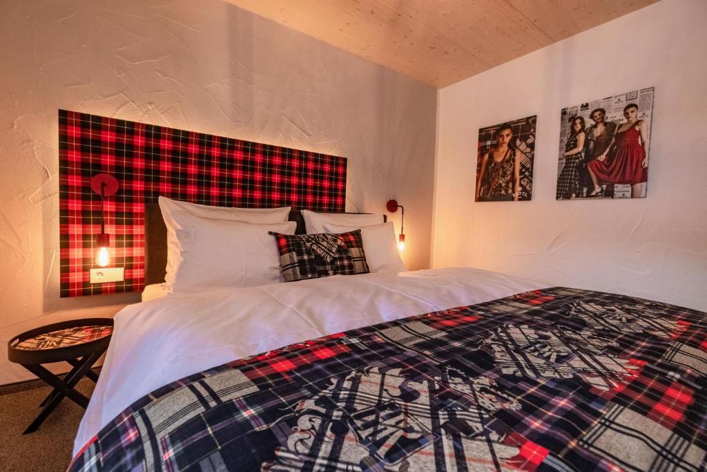 Postel nebo postele na pokoji v ubytování Landhaus Jenul