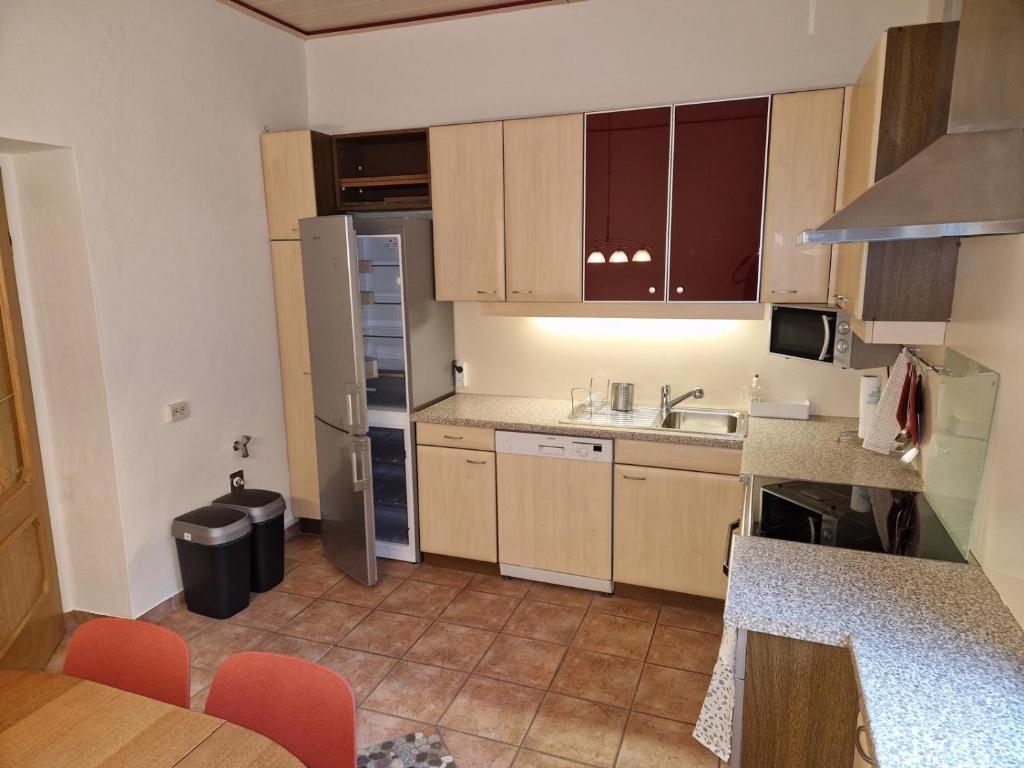 Kuchyň nebo kuchyňský kout v ubytování W40 Mariazell