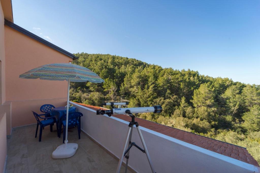 Balkón nebo terasa v ubytování SVEMA APARTMAN