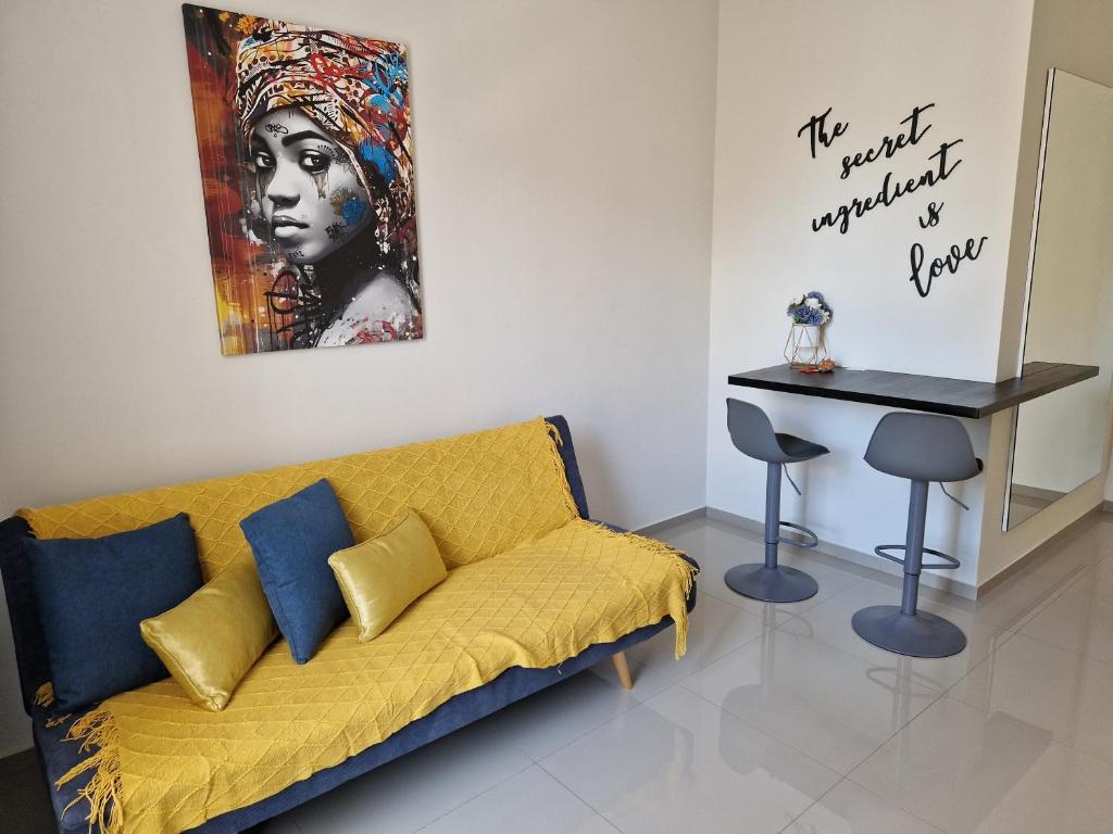 Χώρος καθιστικού στο Apartamentos Beira-Mar