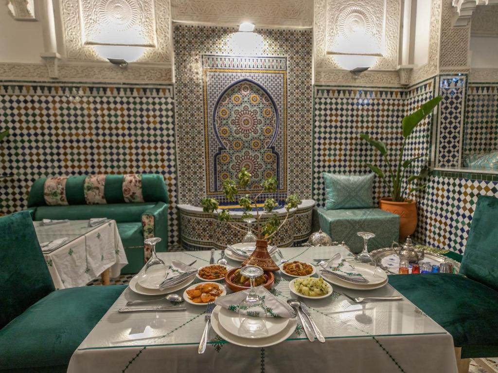 Posezení v ubytování Riad dar Yamna