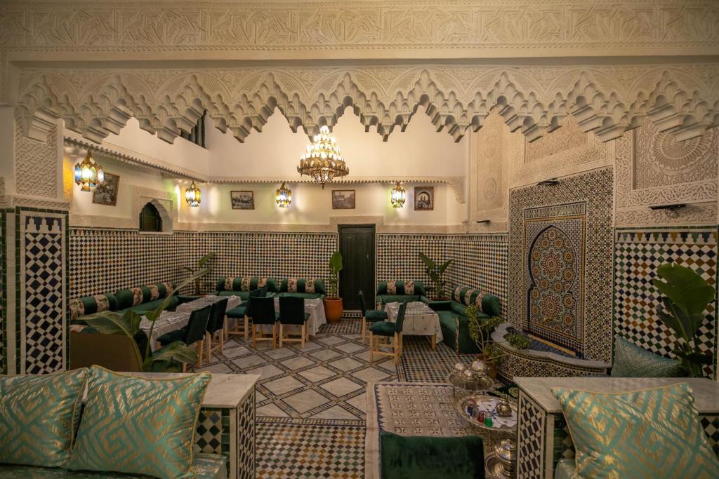 Posezení v ubytování Riad dar Yamna