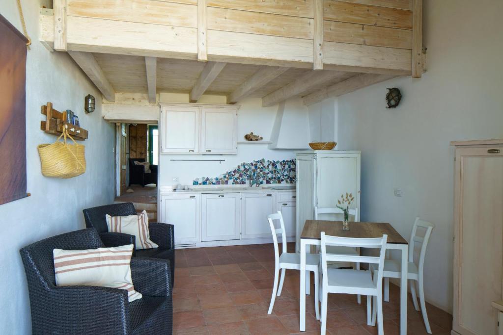 Kuchyň nebo kuchyňský kout v ubytování Residenza A Cova