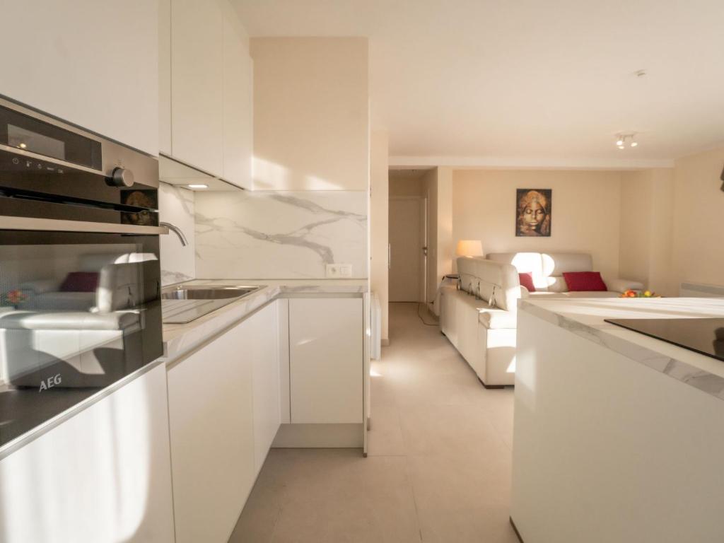 Kuchyň nebo kuchyňský kout v ubytování Apartment Athene 002 by Interhome