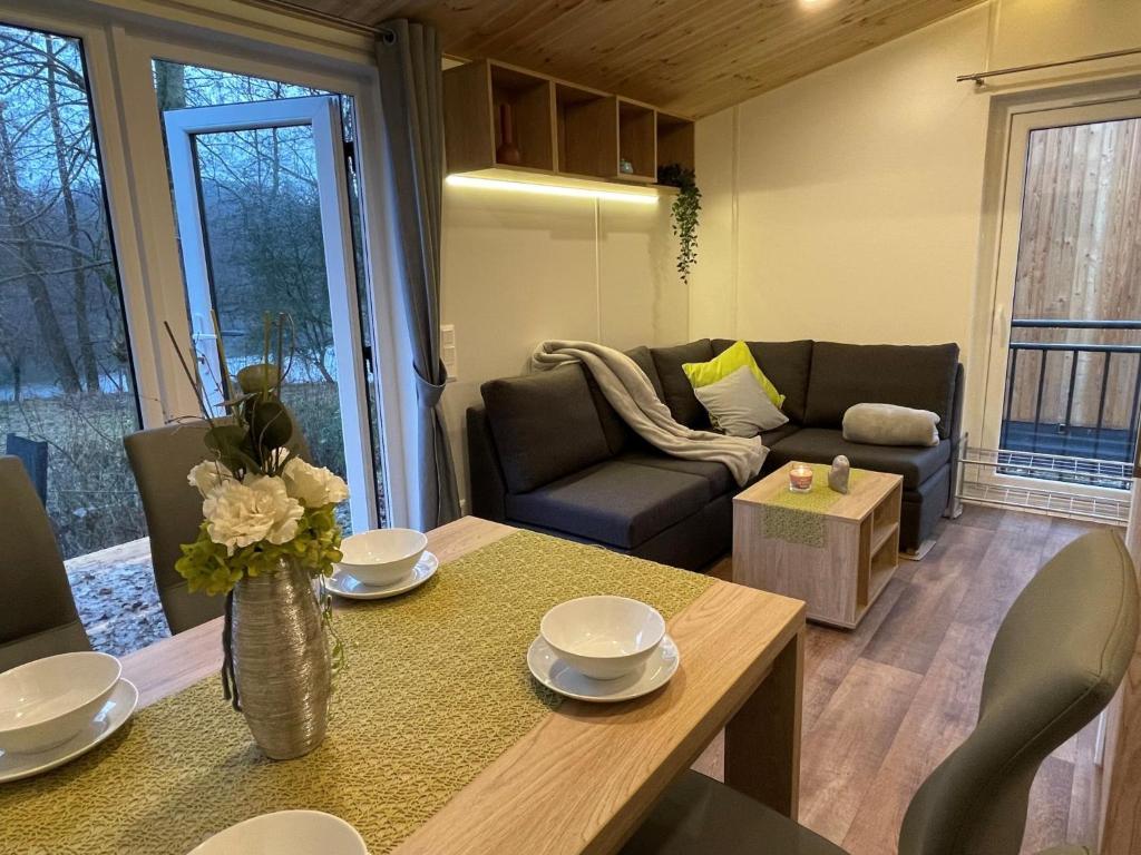 A seating area at Holiday Home Heike by Interhome