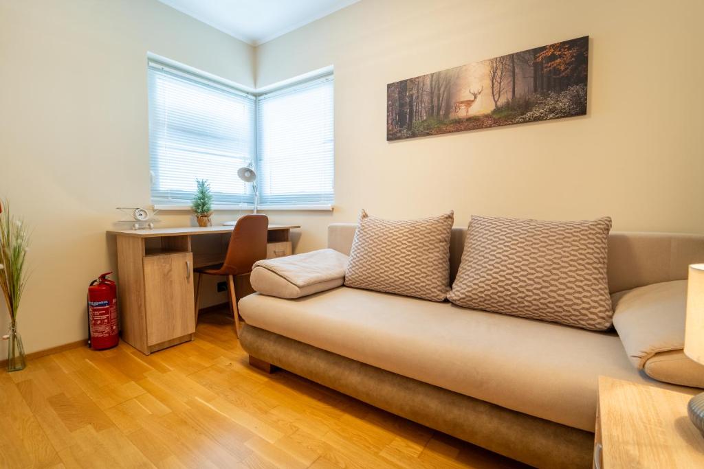 A seating area at ABG House Ecser
