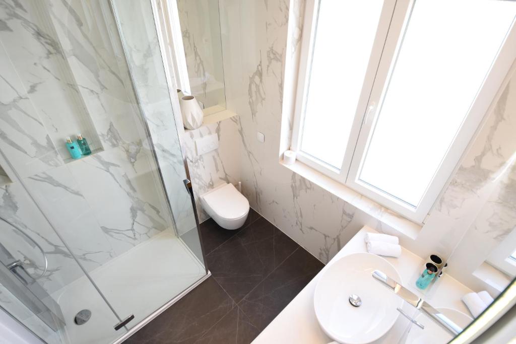 Koupelna v ubytování Luxury Rooms Fortuna