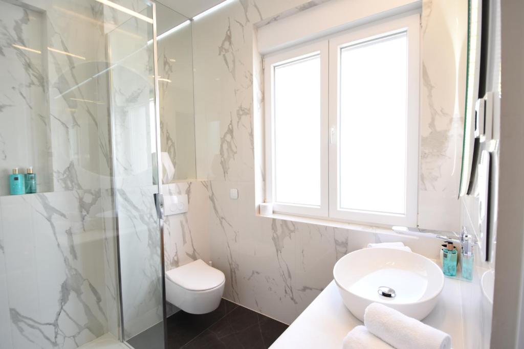 Koupelna v ubytování Luxury Rooms Fortuna