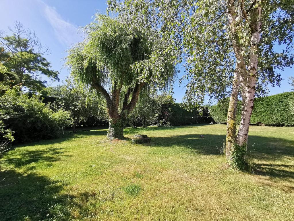 Vonkajšia záhrada v ubytovaní Charmant gîte historique avec pêche privée et forêt, près de Brioude et Blesle - FR-1-582-352