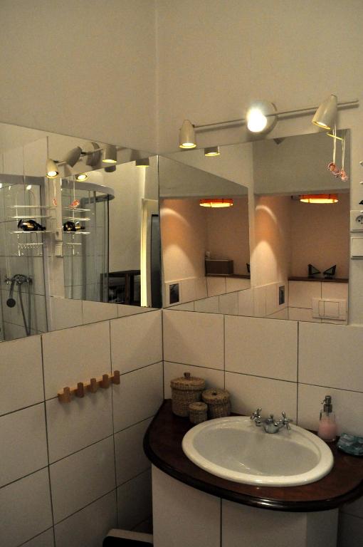 Koupelna v ubytování Apartmán u Mlsného medvěda