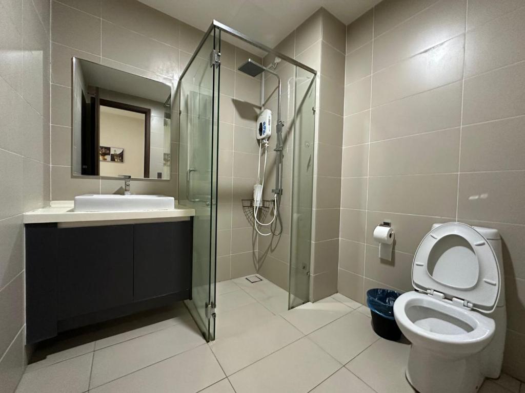 Koupelna v ubytování Cozy couple apartment suite