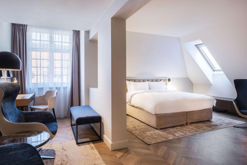 Postel nebo postele na pokoji v ubytování Radisson Blu Hotel, Gdańsk