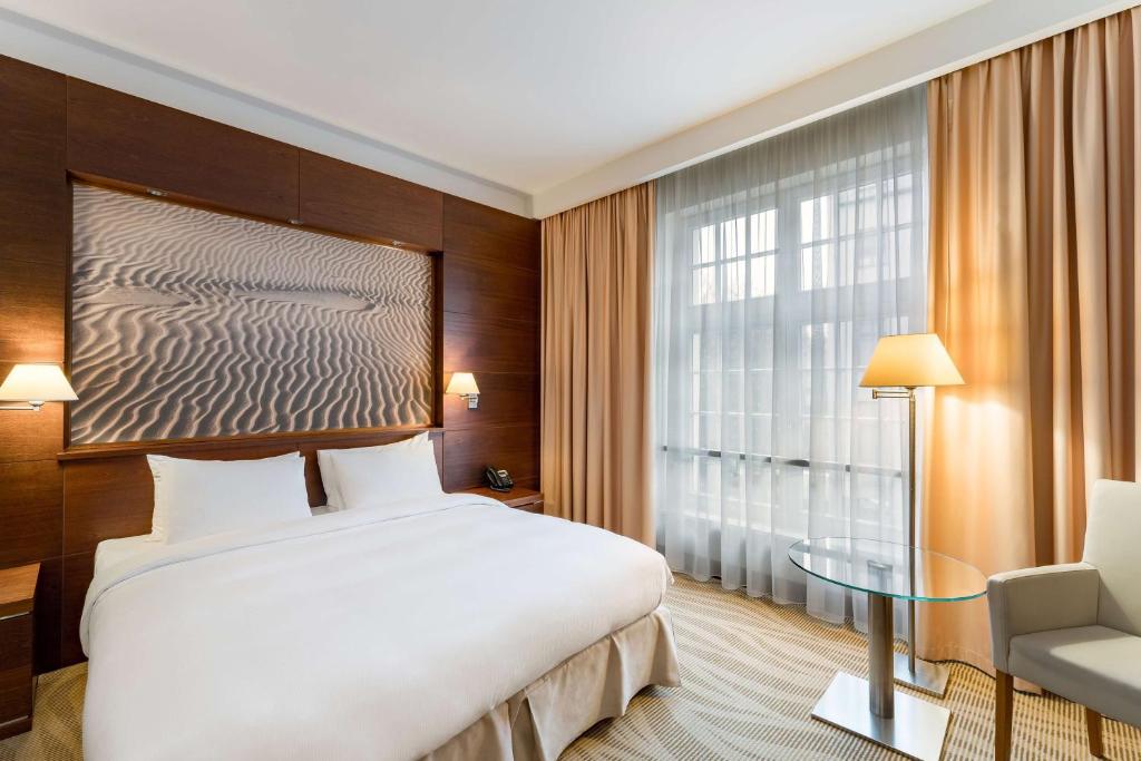 Postel nebo postele na pokoji v ubytování Radisson Blu Hotel, Gdańsk