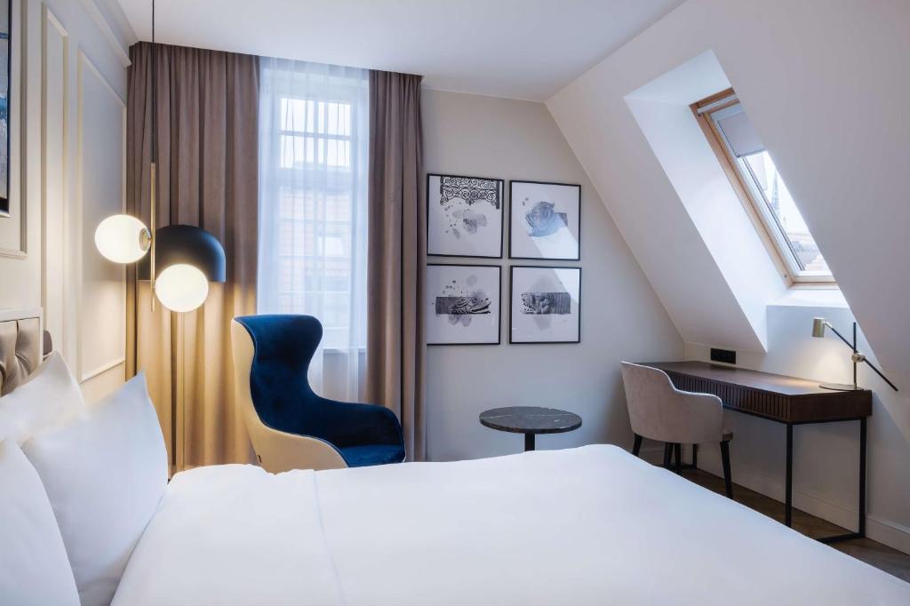 Postel nebo postele na pokoji v ubytování Radisson Blu Hotel, Gdańsk