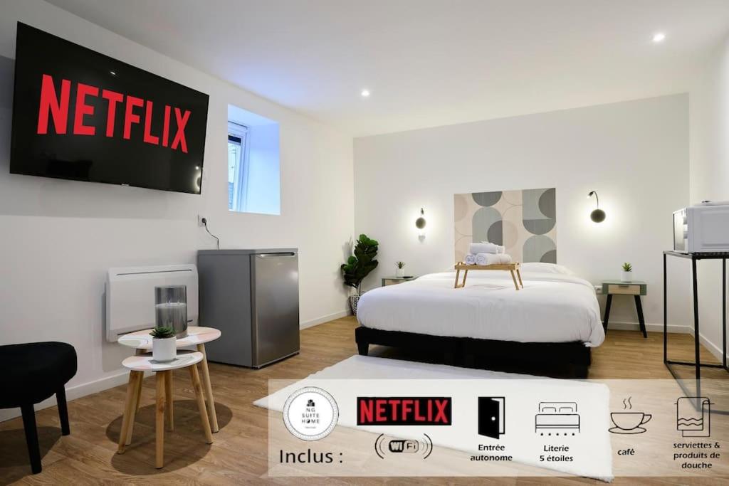 Photo de la galerie de l'établissement NG Prestige - Lille l Tourcoing l Haute - Duplex 4 pers - Balnéo - Netflix - Wifi, à Tourcoing