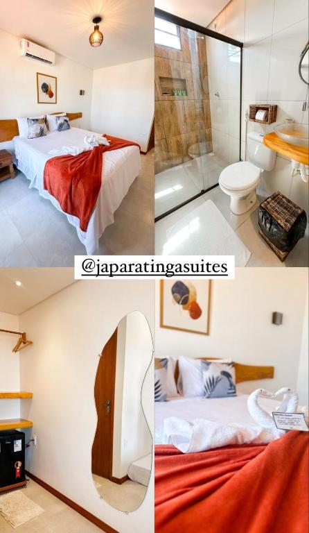 Postel nebo postele na pokoji v ubytování Japaratinga Suites
