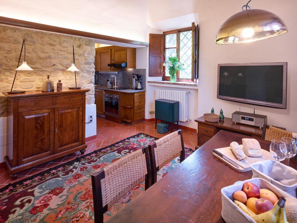 Kuchnia lub aneks kuchenny w obiekcie Agriturismo Podere Cortilla