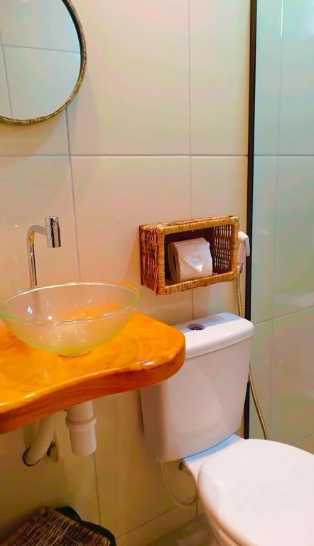 Koupelna v ubytování Japaratinga Suites
