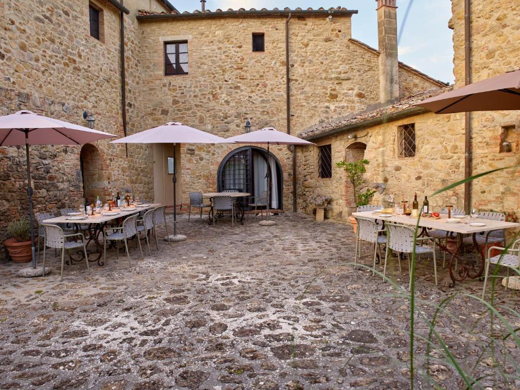 Restauracja lub miejsce do jedzenia w obiekcie Agriturismo Podere Cortilla