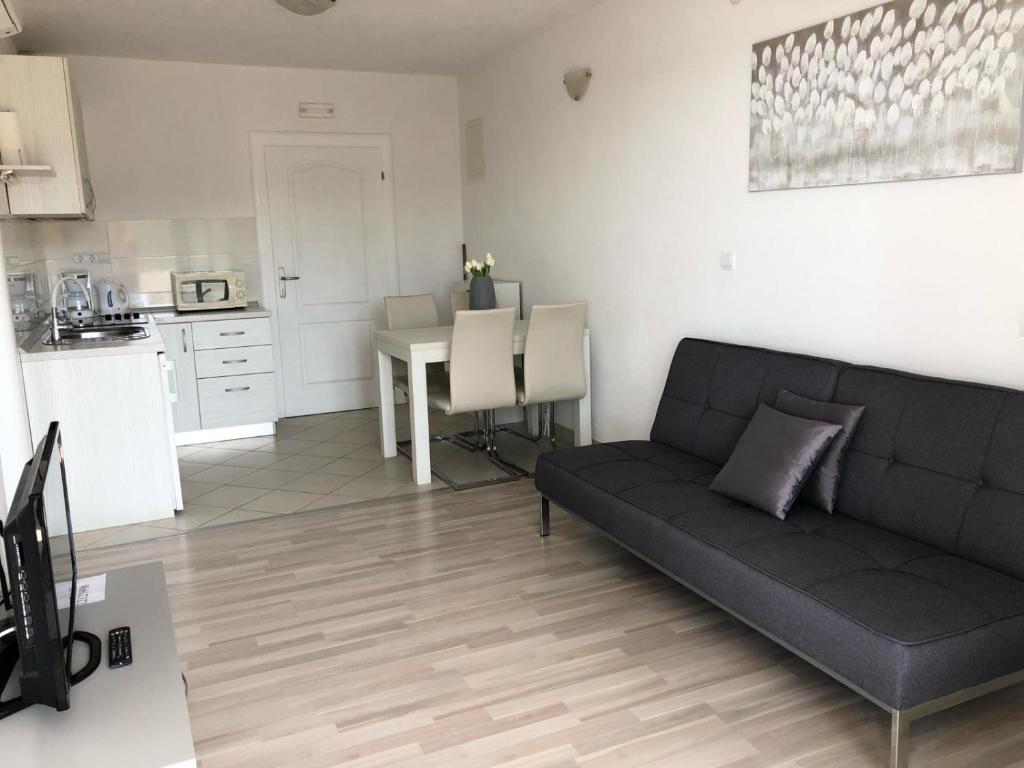 Kuchyň nebo kuchyňský kout v ubytování Apartments Antonia