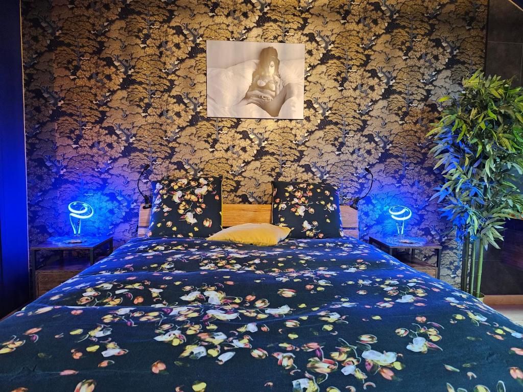 Кровать или кровати в номере L'alcôve de Ide