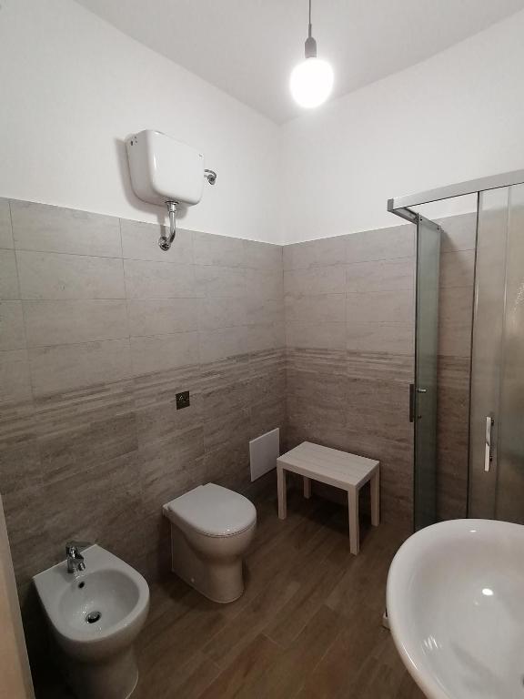 Koupelna v ubytování CLASS ROOMS AFFITTACAMERE