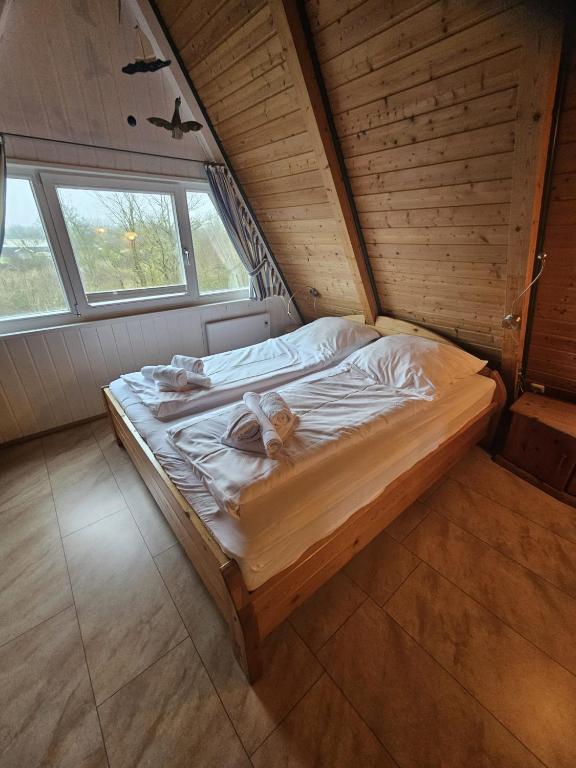 Postel nebo postele na pokoji v ubytování Nordwind