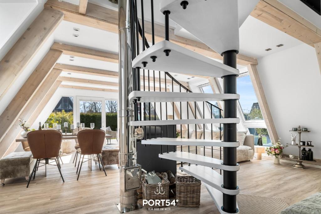 Posezení v ubytování Lounge am Meer